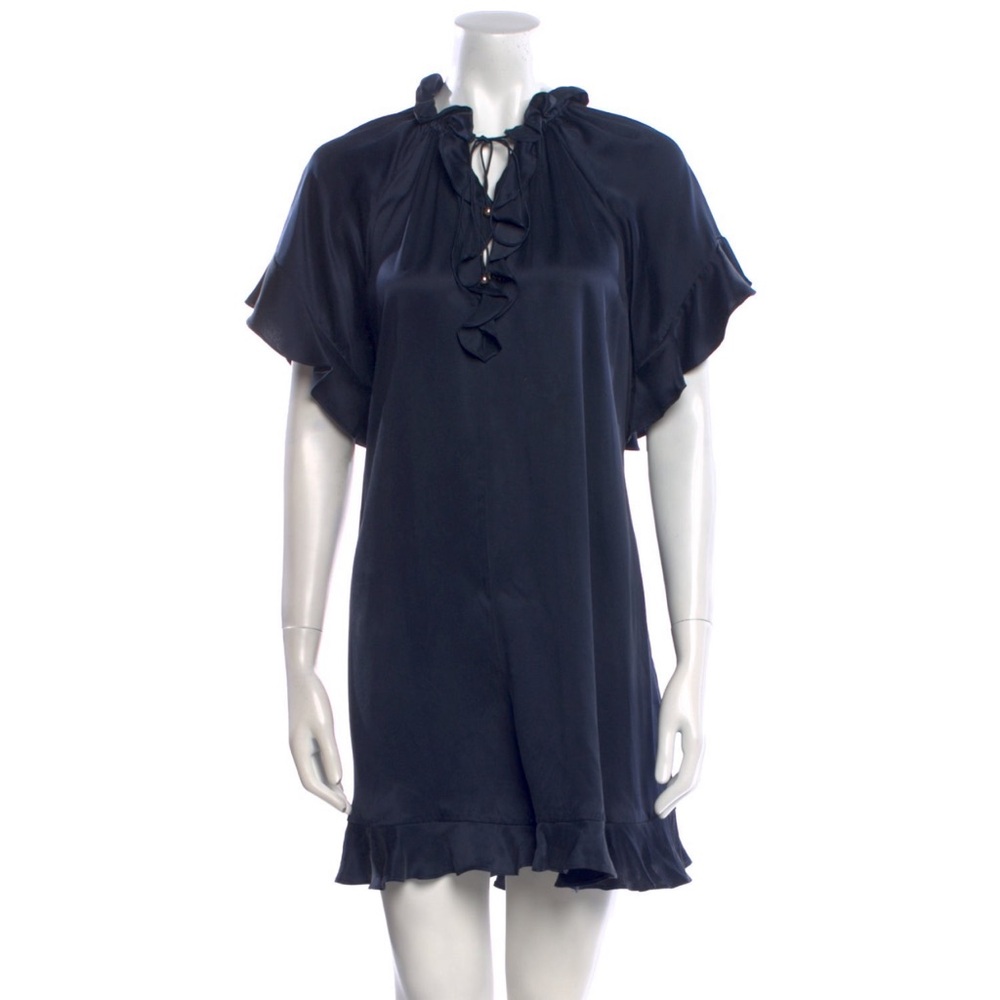 Zimmermann Silk Romper Navy Like New